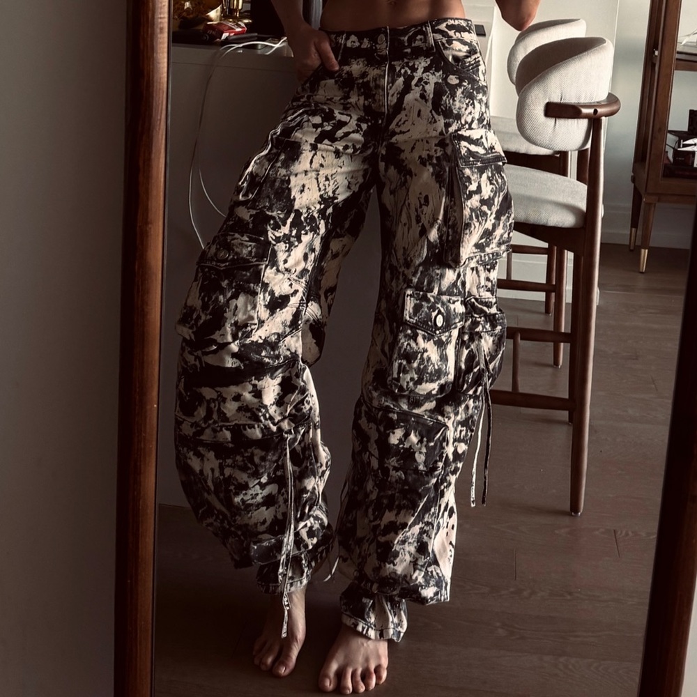 The Attico Monochrome Wide Leg Pants